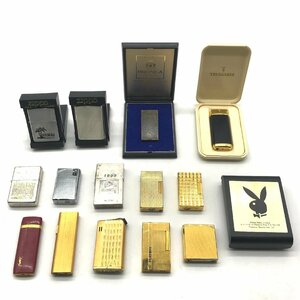 1円 YSL TRUSSARDI ZIPPO イヴサンローラン トラサルディ ジッポ ガスライター ケース まとめ 大量 14点 セット ゴールド シルバー k3921