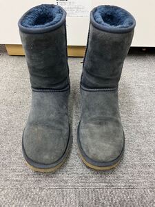 UGG アグ ムートンブーツ ショートブーツ ネイビー CLASSIC SHORT 5825W レディース ムートン 25.0cm 