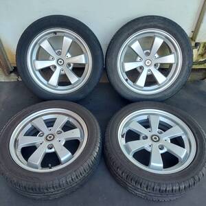 スマート フォーツー 純正OP? 15インチ 3H PCD112 15×5J+34/6.5J+34.5 タイヤ 175/55R15-8分山 195/50R15-4分山 A451-401-1602/1702