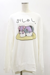 NieR Clothing / プリントSWEAT 2XL 白 H-24-06-13-045-PU-TO-KB-ZH