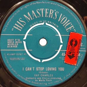 英7 Ray Charles I Cant Stop Loving You 45POP1034 His Masters Voice /00080