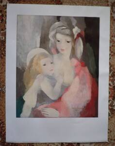 マリー・ロ一ランサン Marie Laurencin 母と子 Mother And Child 1928年 60×80cm 複製 フランス製