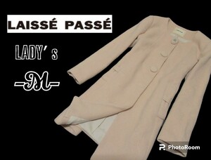 レディースM◇Lasse Passe◇ノーカラーコート