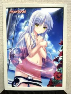 Angel Beats! ガラガラくじ A3クリアポスター　水着天使　立華かなで