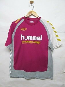 hummel ヒュンメル 半袖 プラクティス Tシャツ SS-S 紫 b16615