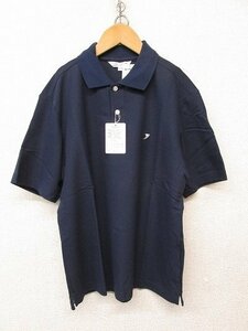 k6681：未使用！桐光学園 中高 半袖ポロシャツ M 制服 紺ネイビー/日本製：5