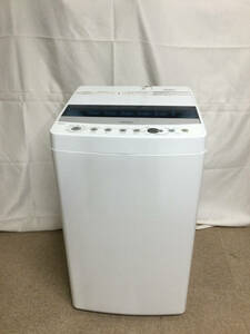 【北見市発】ハイアール Haier 全自動電気洗濯機 JW-C45D 2020年製 4.5kg 白 家電 しわケア脱水 送風乾燥