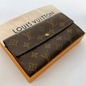 H1010【美品】LOUIS VUITTON ルイ・ヴィトン ポルトフォイユ・サラ　モノグラム 長財布 二つ折り財布　