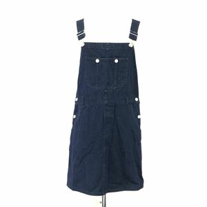 アルシーヴ/archives★デニムジャンパースカート/サロペット/膝丈【レディースM/青系/blue】Skirts◆BH442