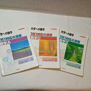 zaa-628♪1対1対応の演習/数学A+C+III―大学への数学 (1対1シリーズ) 3冊セット　単行本 2005/3/25 東京出版編集部 (編さん)