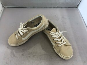 【VANS】バンズ　レディススニーカー　ベージュ　キャンバス　23cm　SY02-FVW