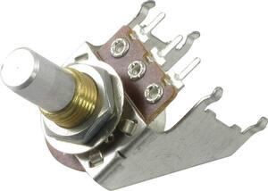 ポット Potentiometer - Audio, Solid Shaft, Snap-In, 16mm, A10 kΩ [送料170円から 同梱可]