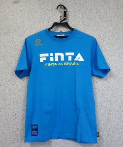 FinTA フィンタ 半袖 Tシャツ サッカー フットサル サイズM 青 ブルー