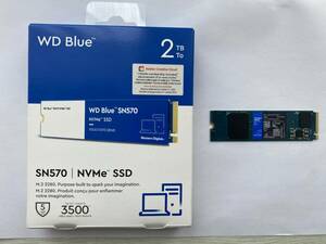 WD Blue SN570 NVMe SSD 2000GB　2TB 　クリスタルディスクで確認済　フォーマット済み　送料無料 