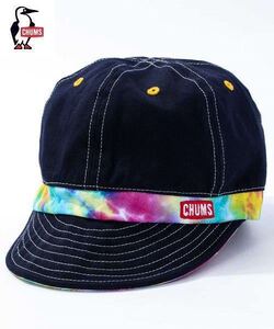 CHUMS Reversible Print Cap Tie-Dye チャムス リバーシブル プリント キャップ（ユニセックス）ネイビー タイダイ CH05-1163／Free Size