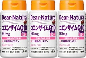 3個(90日分)　ディアナチュラ コエンザイムQ10 90mg 60粒(30日分)　コエンザイムQ10に加え、美容や健康を支える11種のビタミンをプラス・・