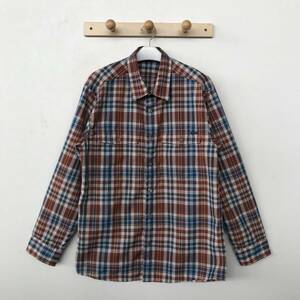 mont-bell 1114103 モンベル WIC.ライト ロングスリーブシャツ チェック柄 メンズ 美品(ほぼ未着用) size XL