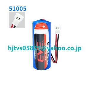 新品 EVE CR17450 3V リチウム電池 交換用 リチウムイオン電池 バッテリー電池 3V 2400mAh 非充電式バッテリー 51005白プラグ