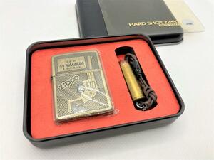 未使用 ZIPPO ジッポー 限定品 44マグナム ブラス ライター 弾丸チャーム付き