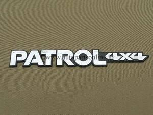 サファリ Y60 エンブレム PATROL 4x4 海外 仕様 純正 部品 SAFARI NISSAN 日産 パーツ Genuine parts 輸出 通販 web リア EMBLEM PARTS