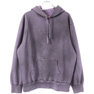 Supreme シュプリーム 20AW Spray Hooded Sweatshirt クラシックロゴスプレースウェットプルオーバーパーカー パープル M ITU82ZYEYFCA