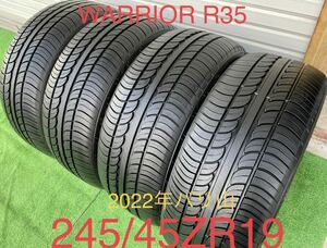 バリ山 2022 年 245/45ZR19 WARRIOR R35サマータイヤ4本セット 245/45R19