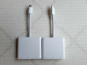 【アップル純正】 A2119 USB-C AV Multiport アダプタ　2セット