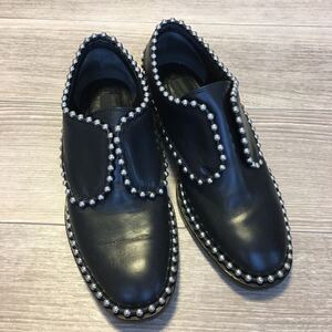 YM/1191 ALEXANDER WANG スタッズ シューズ レザー ブラック サイズ表記36.5