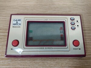 昭和レトロ　任天堂　 GAME& WATCH　 ゲームウォッチ　CHEF　シェフ