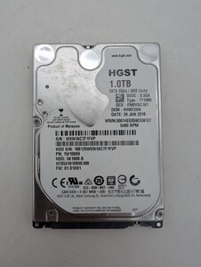 送料無料 HGST 2.5インチ HDD 1TB 5k 1000 HTS 541010B9E380 SATA ハードディスク