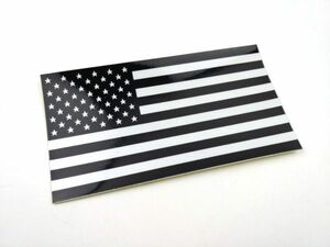 アメリカ国旗 星条旗 ブラック 防水シール ステッカー PVC