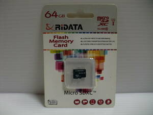 未開封品・未使用品　microSDXCカード 64GB　RIDATA　メモリーカード 　microSDカード