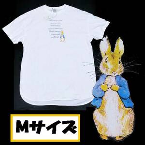 【Mサイズ】ピーターラビット 半袖Tシャツ 丸首