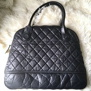 15万→CHANEL/シャネル■マトラッセ 本革 オール レザー ショルダー 2way ボストンバッグ ■黒 *シリアルシール有 15番台