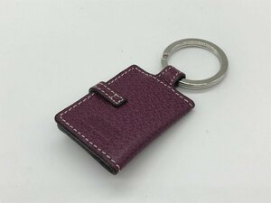 ■【YS-1】 美品 ■ コーチ COACH キーリング ■ フォトケース 紫 パープル系 9cm×4cm 【同梱可能商品】K■