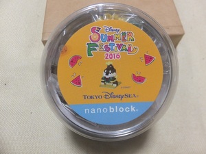 絶版　未開封未使用　TOKYO Disney RESORT ナノブロック　SUMMER FESTIVAL 2016　スイカを食べるチップ