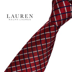 LAUREN RALPH LAUREN ネクタイ チェック柄USED 中古 m043