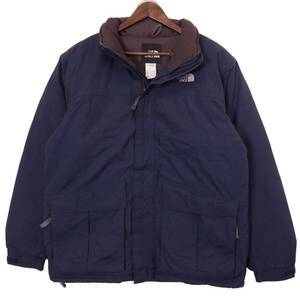 THE NORTH FACE ノースフェイス ダウンジャケット アウトドア ネイビー (メンズ M) 中古 古着 A1154