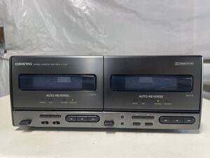 オンキョウ ONKYO カセットデッキ ダブルカセットデッキ 中古 音出し動作品