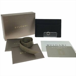 ▼▼ BVLGARI ブルガリ ユニセックス カードケース 30405 ブラック やや傷や汚れあり