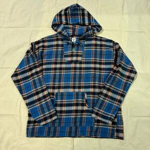 23AW 新品 SOUTH2 WEST8 サウスツーウエストエイト Mexican Parka - Flannel Twill Plaid メキシカンパーカーシャツ ネルシャツ M BLUE