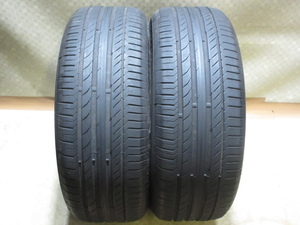 中古タイヤ　235/60R18　コンチネンタル　ContisportContact 5　7分山　2021年式　2本セット