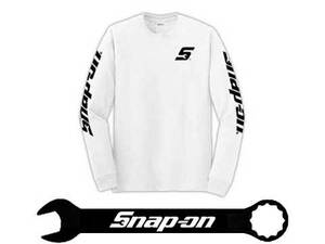 Snap-on（スナップオン）ティーシャツ,ロンティー「WHITE LONG TEE」サイズM