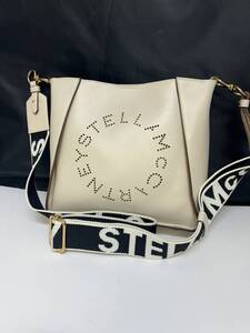 STELLA MCCARTNEY■ステラマッカートニー　ステラ　ロゴ　ショルダーバッグ　ホワイト■中古品