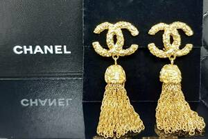 《超激レア 極美品 CHANEL ココマーク フリンジ イヤリング 93A ヴィンテージ シャネル》