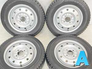 中古タイヤ スタッドレスタイヤ ホイールセット 4本セット 155/70R13 　 TOPY M52 13x4.0 100-4穴 ダンロップ ウィンターマックス WM02