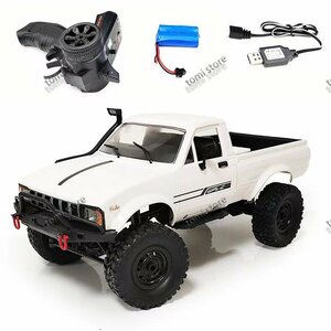 WPL C14 1/16 2.4GHz 4WD RCクローラーヘッドライトRTR付きオフロードセミトラック車