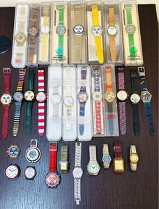 1円〜！ スウォッチ 31本おまとめ SWATCH 腕時計 スウォッチ腕時計 メンズ レディース ケース入り 時計 swatch