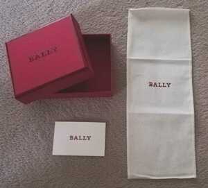 バリーBALLY boxプレゼントボックス箱　生地、ショップカード　