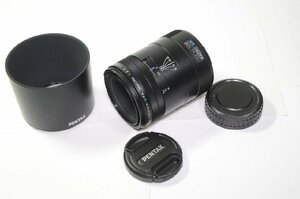 【 美品 】PENTAX SMC D FA MACRO 100mm F2.8 WR 防滴 純正フード 付 マクロ レンズ ペンタックス [管PX3251]